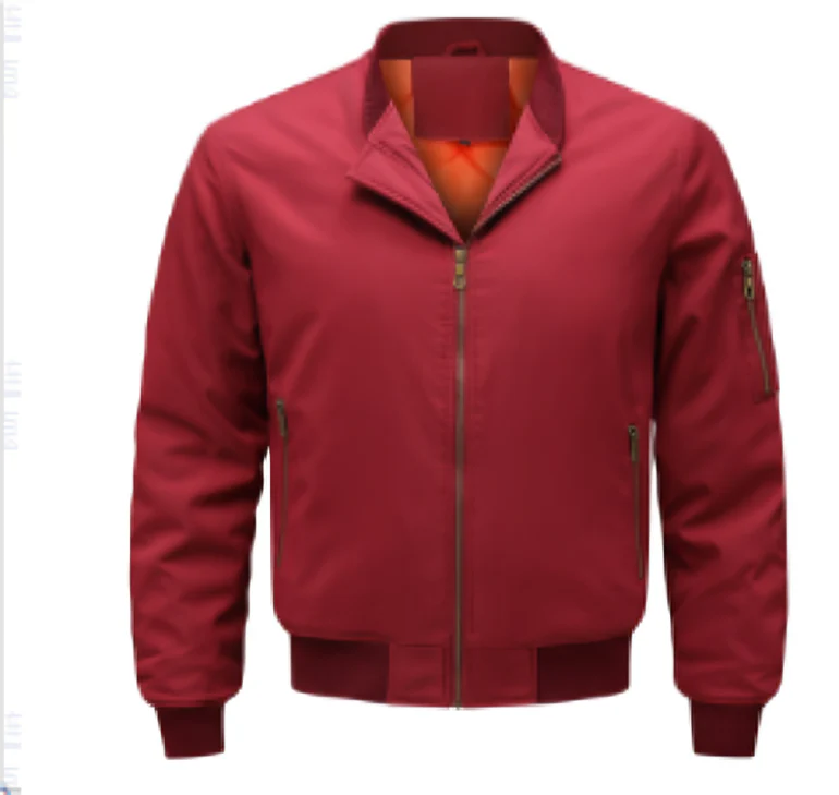 Bomber Con Cremallera Frontal Y Corte Recto Para Hombres | Ideal Para Uso Diario