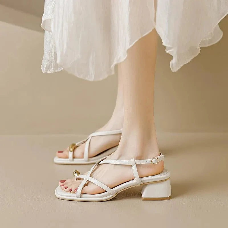 Sandalias Romanas Con Correa Elástica Para Mujer | Ideales Para Uso Diario Y Temporadas Cálidas