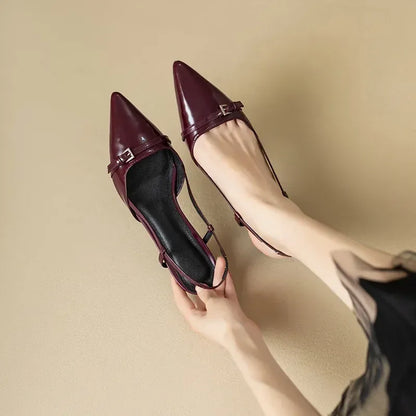 Zapatos Abiertos con Punta Definida para Mujer | Ideal para Uso Diario y Ocasiones