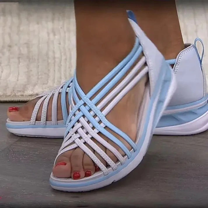 Sandalias Planas Con Múltiples Correas Para Mujer | Ideales Para Uso Diario En Temporadas Cálidas