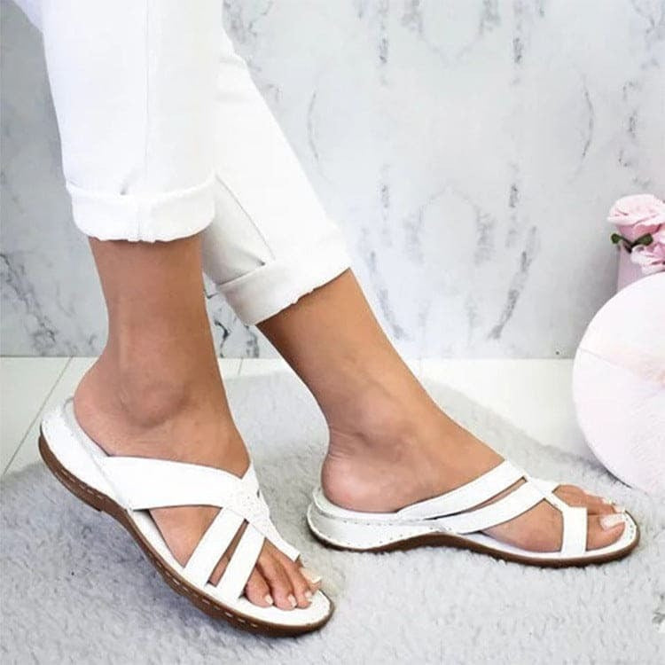 Sandalias Abiertas con Tiras Cruzadas para Mujer | Ideales para Uso Diario en Verano