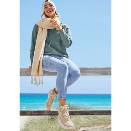 Bufanda Rectangular con Flecos para Mujer | Ideal para Otoño e Invierno