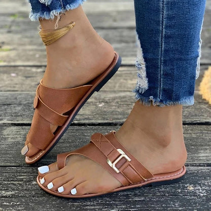 Sandalias Entre-Dedos con Correa Ajustable para Mujer | Ideales para Uso Diario en Verano
