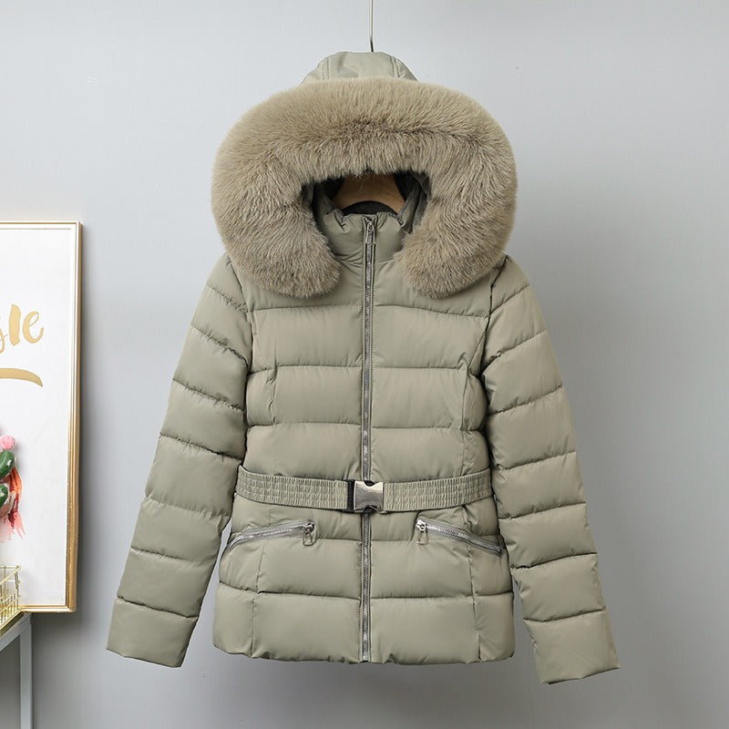 Chaqueta Acolchada Con Cinturón Ajustable Para Mujer | Ideal Para Otoño E Invierno