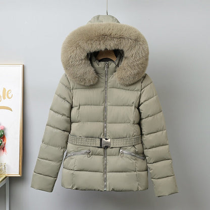 Chaqueta Acolchada Con Cinturón Ajustable Para Mujer | Ideal Para Otoño E Invierno