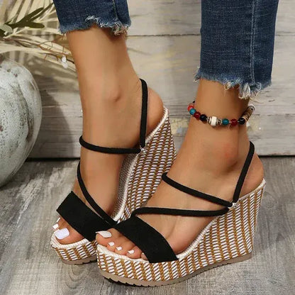 Sandalias Compensadas Tipo Slip-On para Mujer | Ideales para Uso Diario en Climas Cálidos