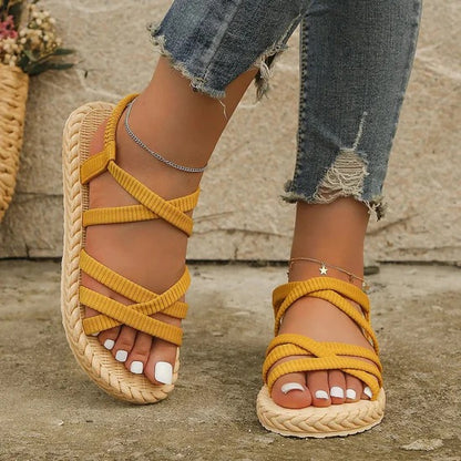 Sandalias con Tiras Ajustables para Mujer | Ideales para Uso Diario en Climas Cálidos