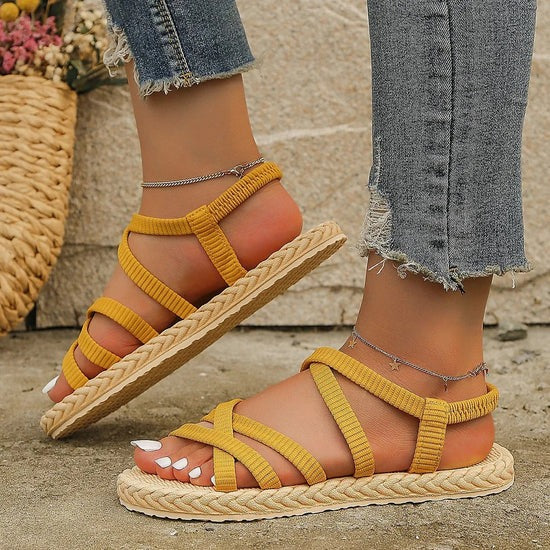 Sandalias con Tiras Ajustables para Mujer | Ideales para Uso Diario en Climas Cálidos