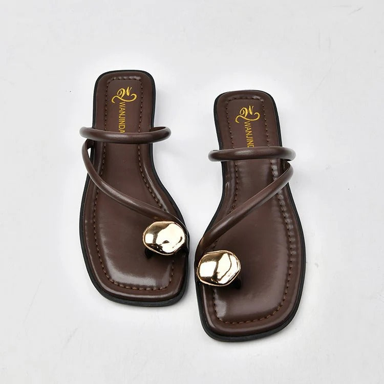 Sandalias Con Correas Múltiples Y Cierre Ajustable Para Mujer | Ideal Para Uso Diario
