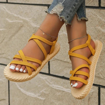 Sandalias con Tiras Ajustables para Mujer | Ideales para Uso Diario en Climas Cálidos