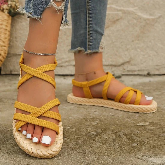 Sandalias con Tiras Ajustables para Mujer | Ideales para Uso Diario en Climas Cálidos