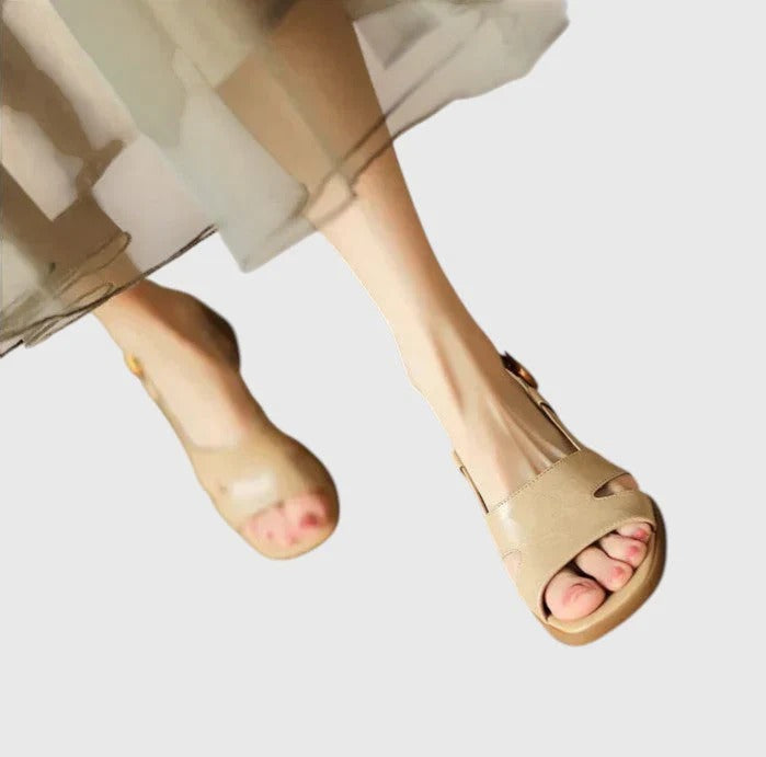 Sandalias Con Tacón Bajo Y Suela Acolchada Para Mujer | Ideales Para Verano Y Uso Diario