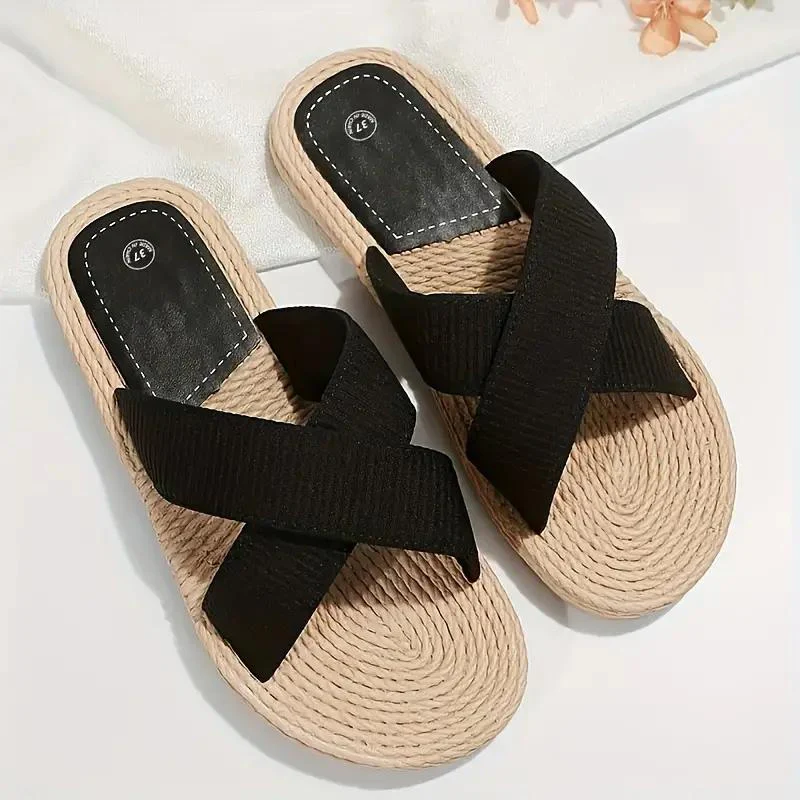 Sandalias Planas Con Diseño Abierto Para Mujer | Ideales Para Uso Diario En Temporadas Cálidas