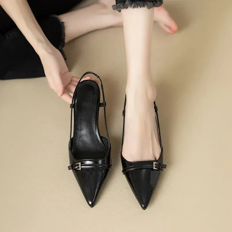 Zapatos Abiertos con Punta Definida para Mujer | Ideal para Uso Diario y Ocasiones