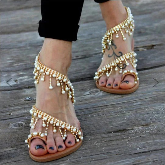Sandalias Planas con Separación de Dedos para Mujer | Ideales para Uso Diario en Climas Cálidos