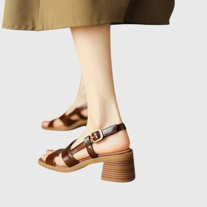 Sandalias Con Tacón Bajo Y Suela Acolchada Para Mujer | Ideales Para Verano Y Uso Diario
