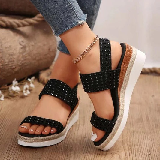 Sandalias Plataforma con Tiras Ajustables para Mujer | Ideales para Uso Diario en Climas Cálidos