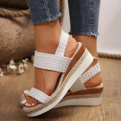 Sandalias Plataforma con Tiras Ajustables para Mujer | Ideales para Uso Diario en Climas Cálidos