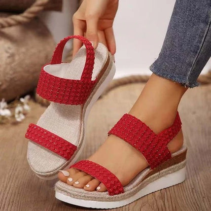 Sandalias Plataforma con Tiras Ajustables para Mujer | Ideales para Uso Diario en Climas Cálidos
