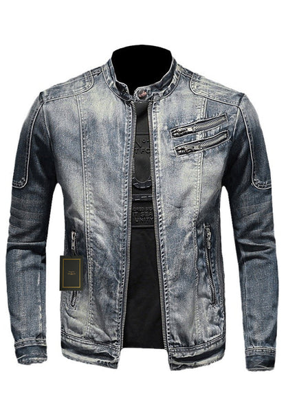 Chaqueta Con Cuello Alto Y Cierre Frontal Para Jóvenes | Ideal Para Primavera