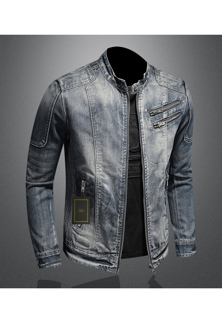 Chaqueta Con Cuello Alto Y Cierre Frontal Para Jóvenes | Ideal Para Primavera