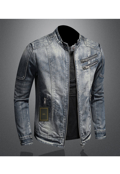 Chaqueta Con Cuello Alto Y Cierre Frontal Para Jóvenes | Ideal Para Primavera