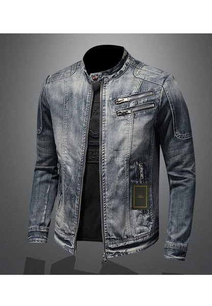 Chaqueta Con Cuello Alto Y Cierre Frontal Para Jóvenes | Ideal Para Primavera
