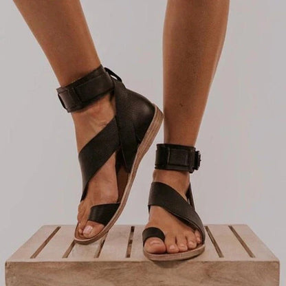 Sandalias Compensadas con Tiras para Mujer | Ideales para Uso Diario y Movilidad