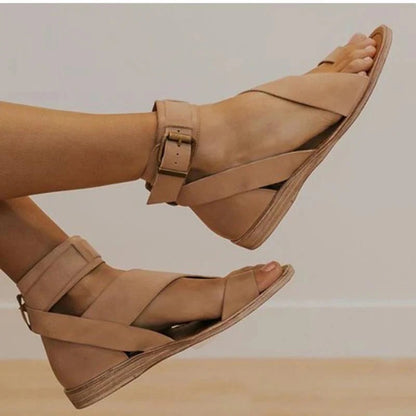 Sandalias Compensadas con Tiras para Mujer | Ideales para Uso Diario y Movilidad
