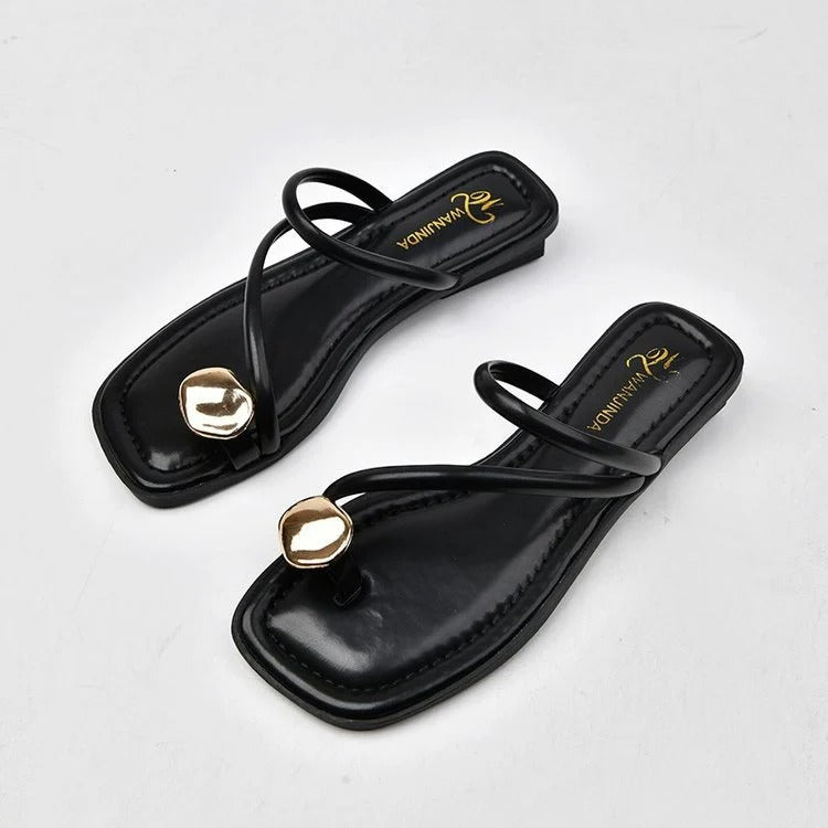 Sandalias Con Correas Múltiples Y Cierre Ajustable Para Mujer | Ideal Para Uso Diario