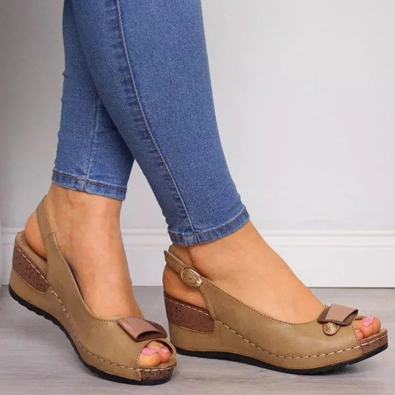 Sandalias de Plataforma con Correa al Tobillo para Mujer | Ideales para Uso Diario en Verano