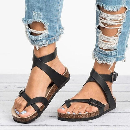 Sandalias Planas con Hebilla para Mujer | Ideales para Uso Diario en Climas Cálidos