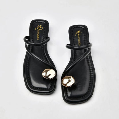Sandalias Con Correas Múltiples Y Cierre Ajustable Para Mujer | Ideal Para Uso Diario