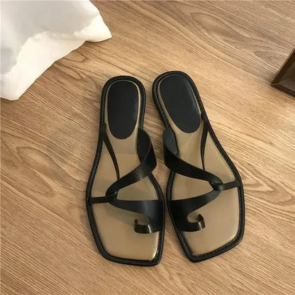 Sandalias Tipo Tanga con Detalle de Nudo para Mujer | Ideales para Uso Diario en Verano