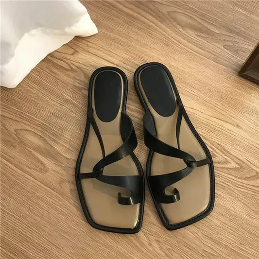Sandalias Tipo Tanga con Detalle de Nudo para Mujer | Ideales para Uso Diario en Verano