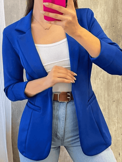 Blazer con Corte Entallado y Bolsillos Funcionales para Mujer | Ideal para Uso Diario y Profesional