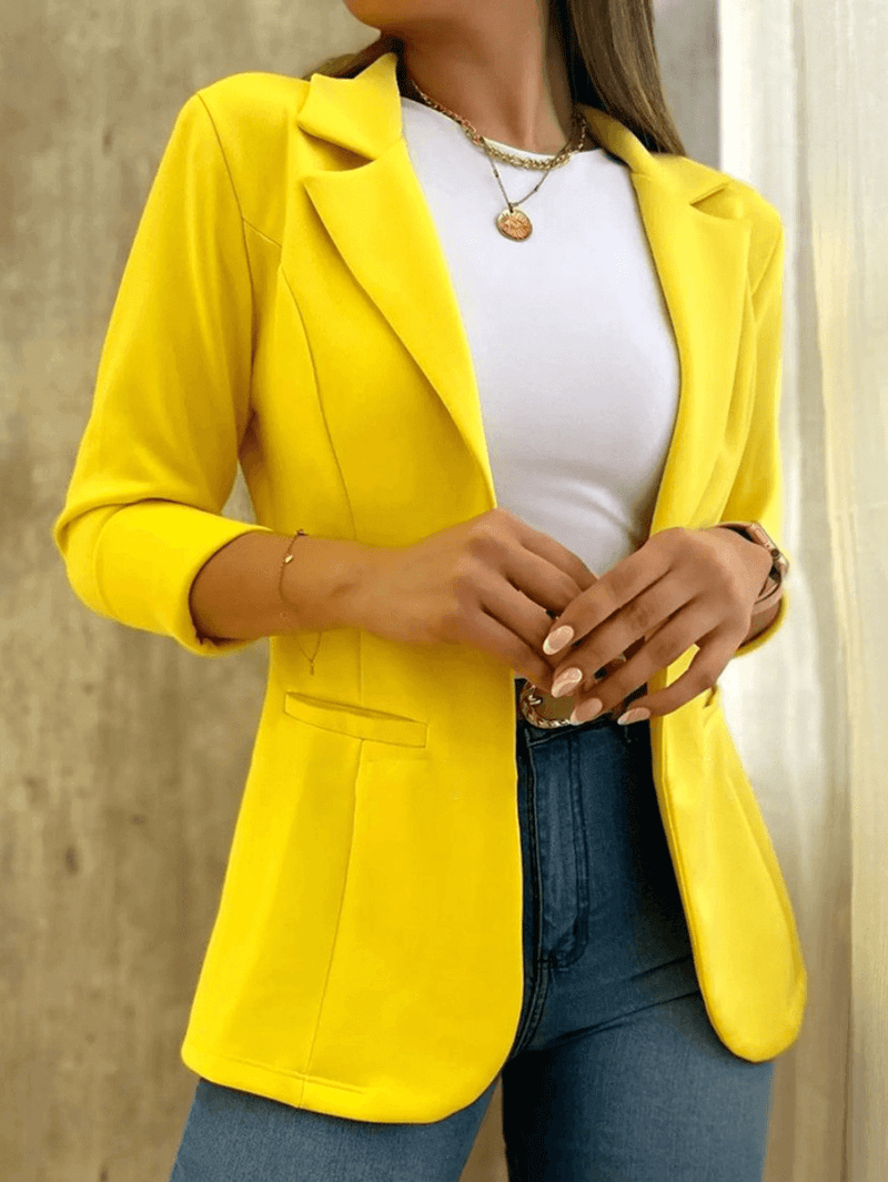 Blazer con Corte Entallado y Bolsillos Funcionales para Mujer | Ideal para Uso Diario y Profesional