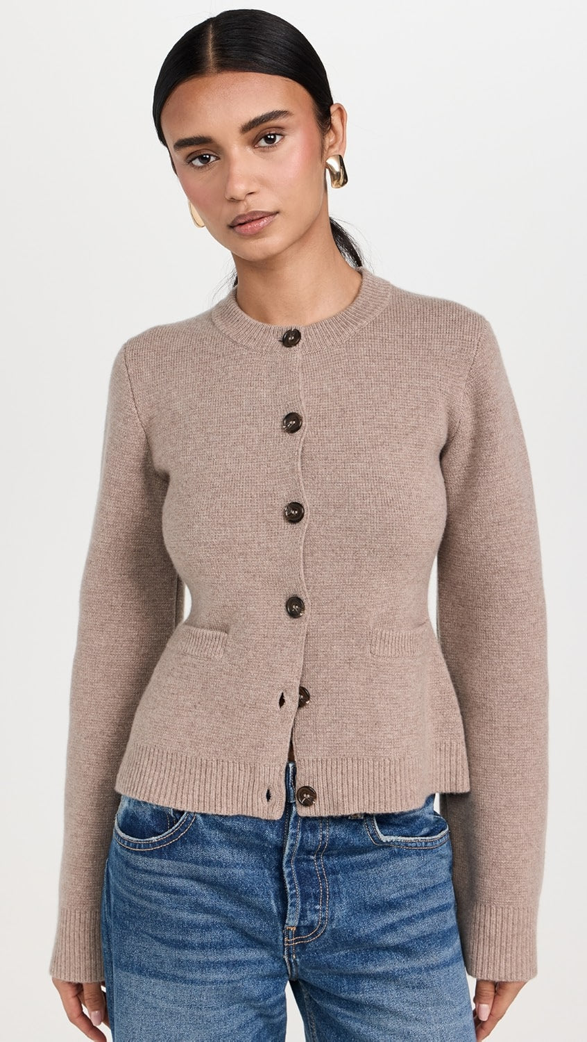 Cárdigan con Cuello Redondo y Mangas Largas para Mujer | Ideal para Uso Diario o Profesional