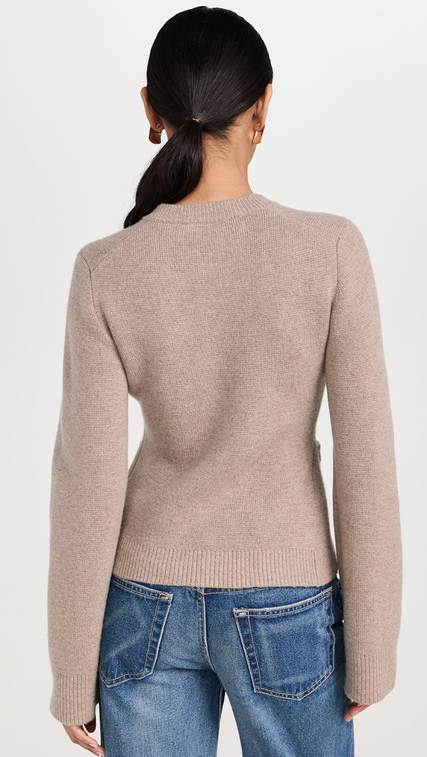 Cárdigan con Cuello Redondo y Mangas Largas para Mujer | Ideal para Uso Diario o Profesional