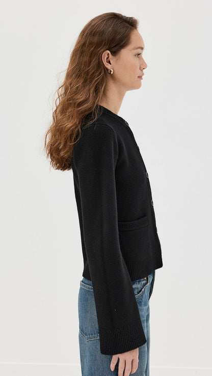 Cárdigan con Cuello Redondo y Mangas Largas para Mujer | Ideal para Uso Diario o Profesional