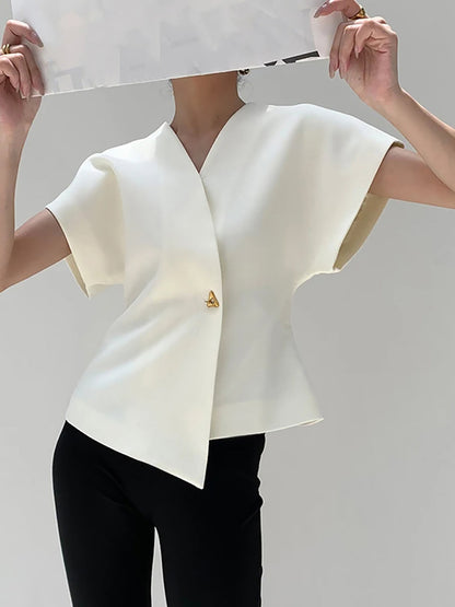 Blusa Sin Mangas Con Escote En V Cruzado Para Mujer | Ideal Para Uso Diario