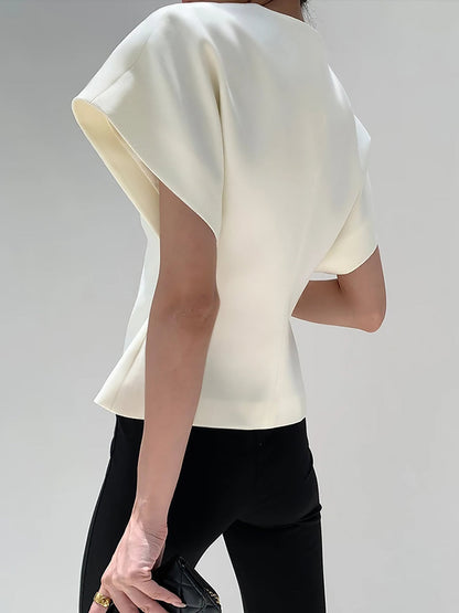 Blusa Sin Mangas Con Escote En V Cruzado Para Mujer | Ideal Para Uso Diario