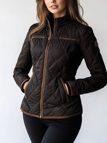 Chaqueta Corta Negra con Cierre Frontal para Mujer | Ideal para Uso Diario o Profesional