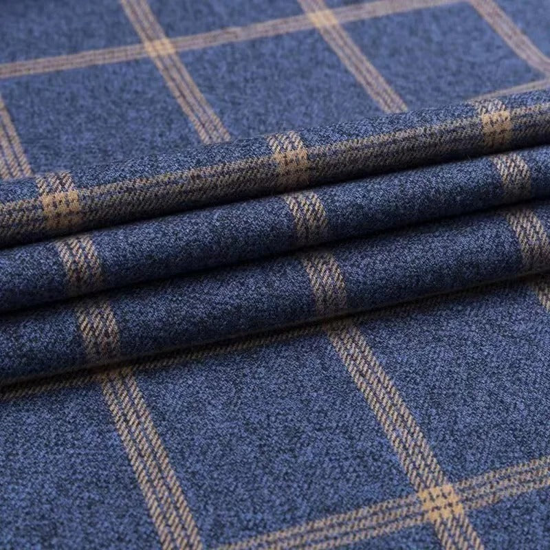 Camisa de Manga Larga con Motivo de Cuadros y Corte Regular para Hombre | Ideal para Uso Diario e Informal