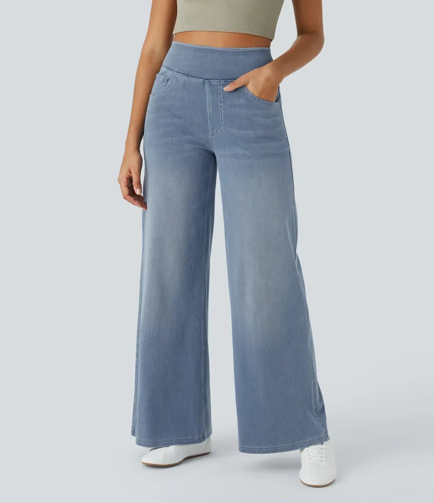 Pantalón de Talle Alto con Corte Elástico para Mujer | Ideal para Uso Diario y Profesional