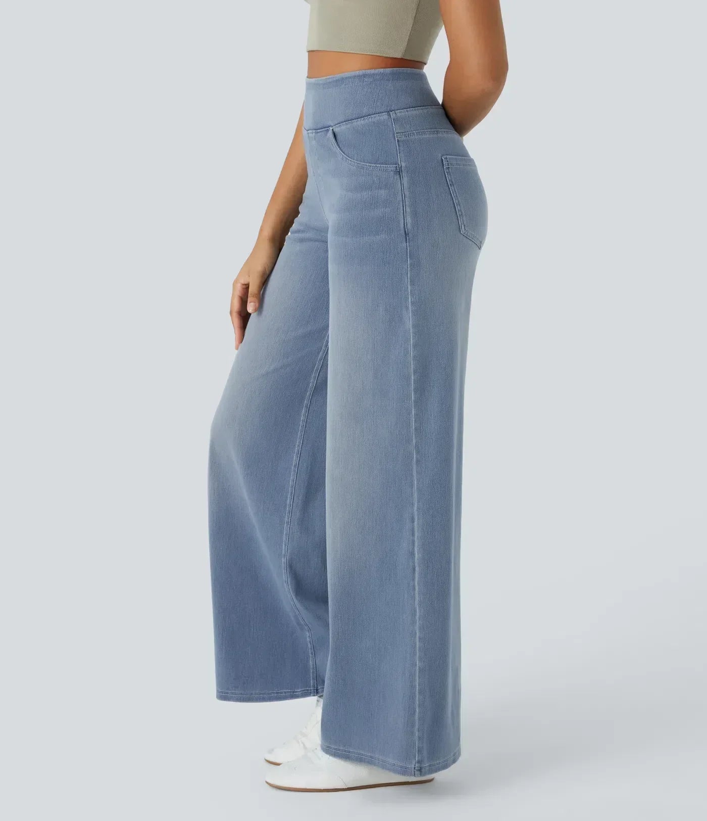 Pantalón de Talle Alto con Corte Elástico para Mujer | Ideal para Uso Diario y Profesional