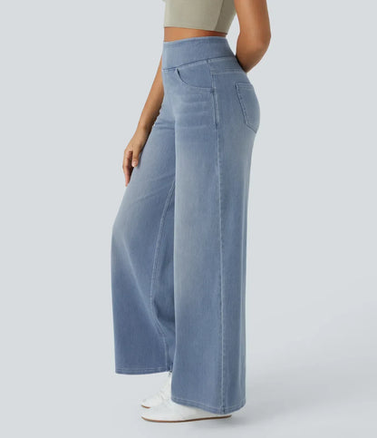 Pantalón de Talle Alto con Corte Elástico para Mujer | Ideal para Uso Diario y Profesional