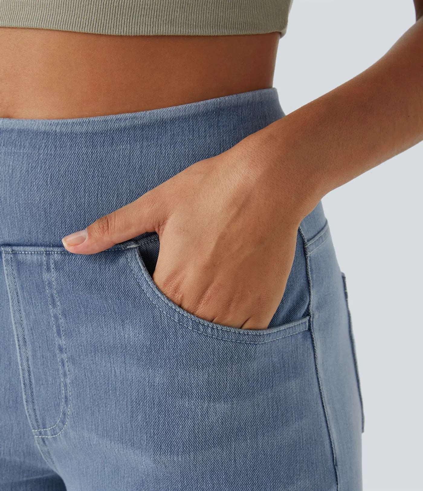 Pantalón de Talle Alto con Corte Elástico para Mujer | Ideal para Uso Diario y Profesional