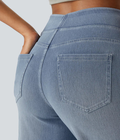 Pantalón de Talle Alto con Corte Elástico para Mujer | Ideal para Uso Diario y Profesional