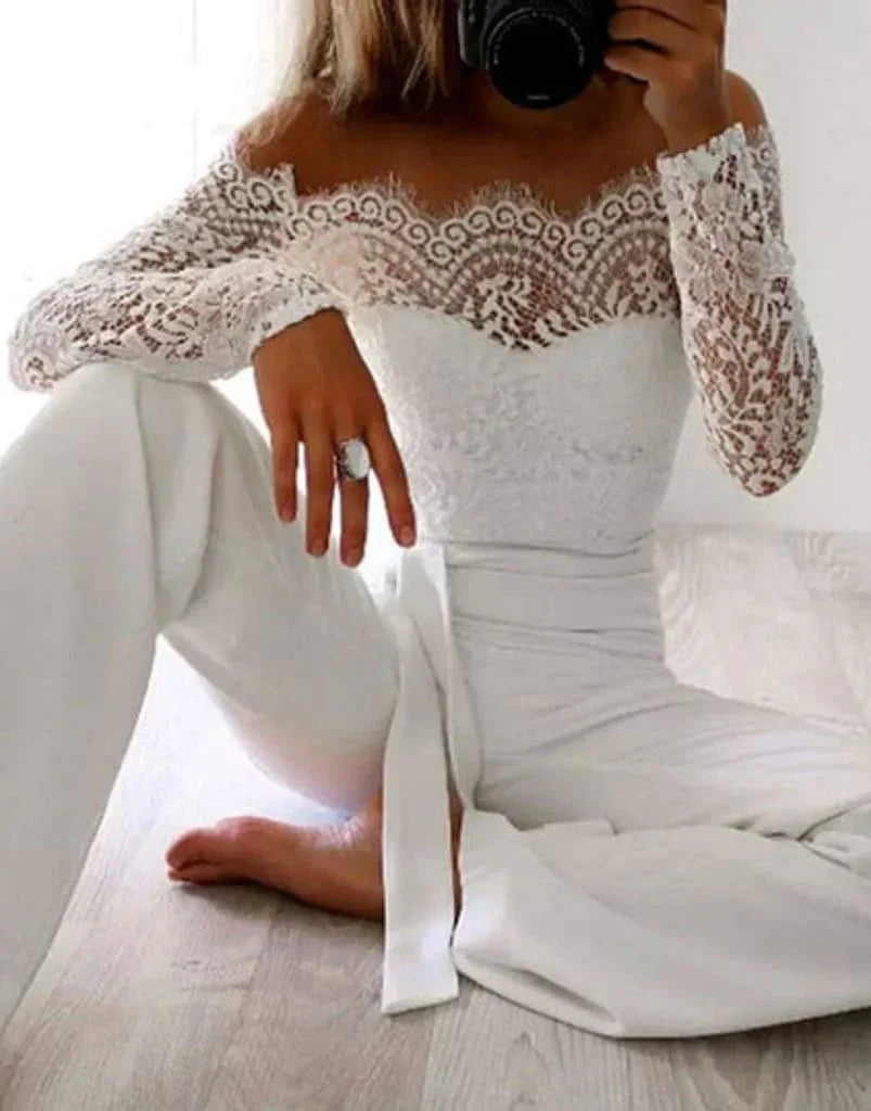 Mono Ajustado Con Detalles De Encaje Para Mujer | Ideal Para Eventos Y Reuniones